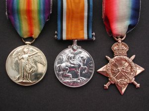Medals of Moses Knighton Jnr, Pte 1706 Sherwood Rangers